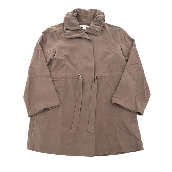 Pendleton Tops - Pendleton Women's Brown 100% Silk Cinch Waist top Jacket, Size XS